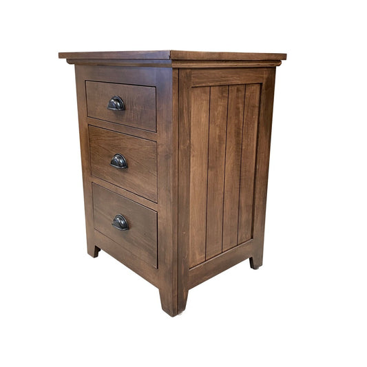 Bernard Lake 3 Drawer Nightstand