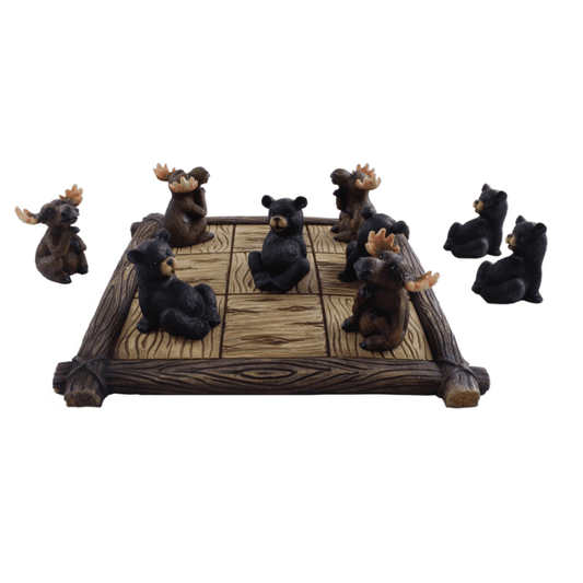 Bear/Moose Tic Tac Toe