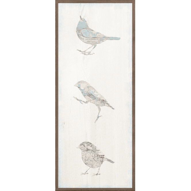 Vintage Map Bird Panel II