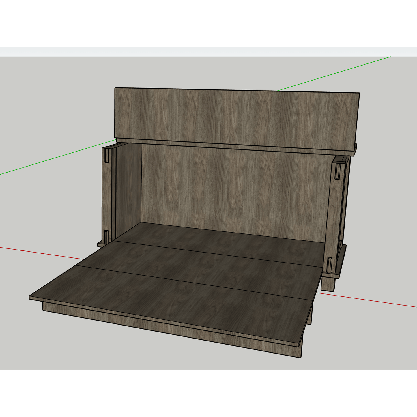 Timber Cube Bed