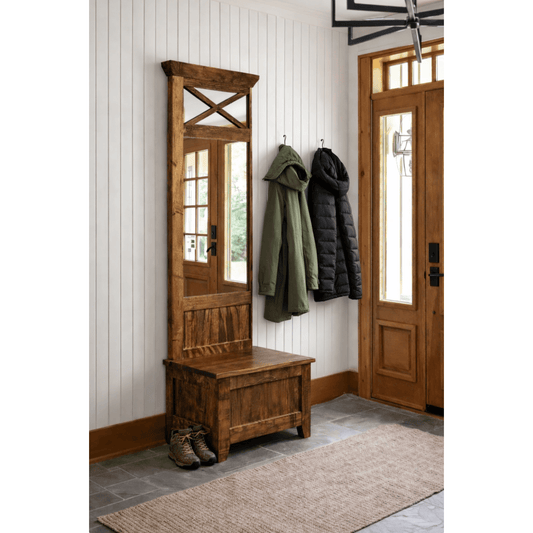 South River Entry Bench With Mirror