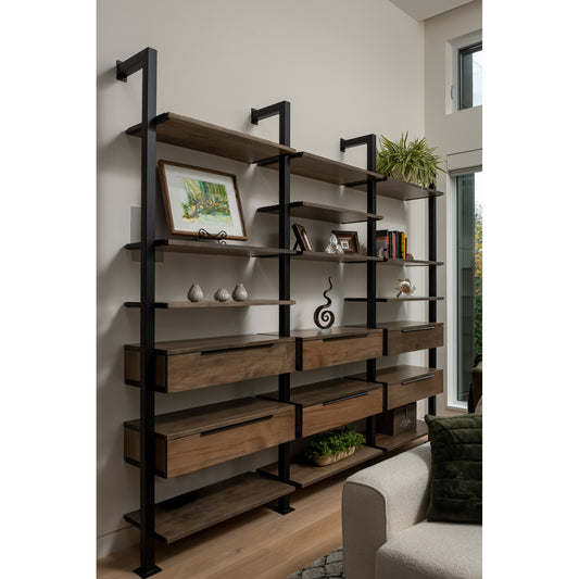 Griffon Lodge Wall Shelf w/Drawers