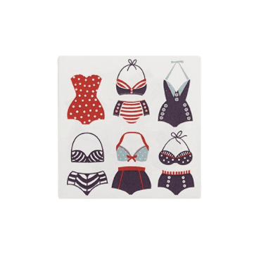 Bikini Ceramic Coaster Set Of 6