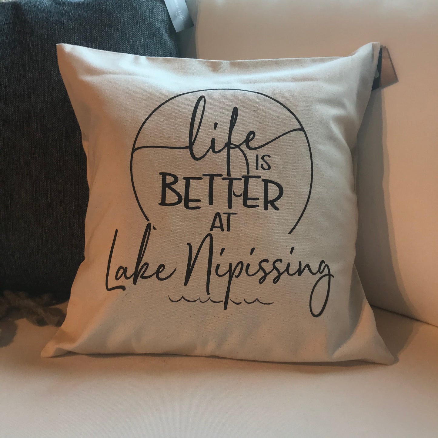 Life is Better at the Lake Pillow