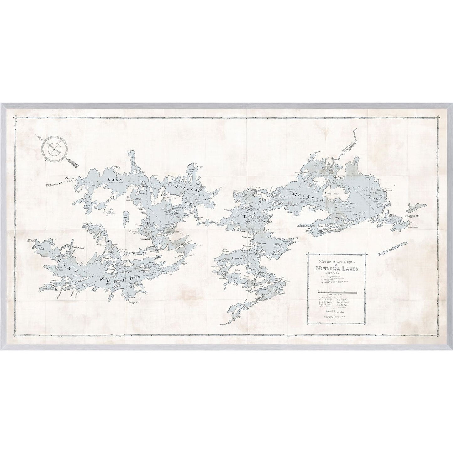 Map - Motorboat Guide of Muskoka Lakes