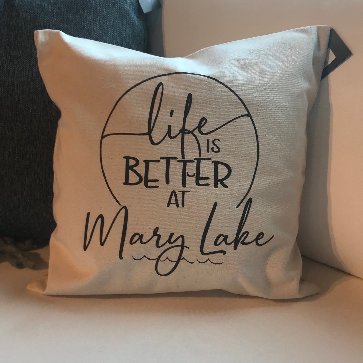 Life is Better at the Lake Pillow