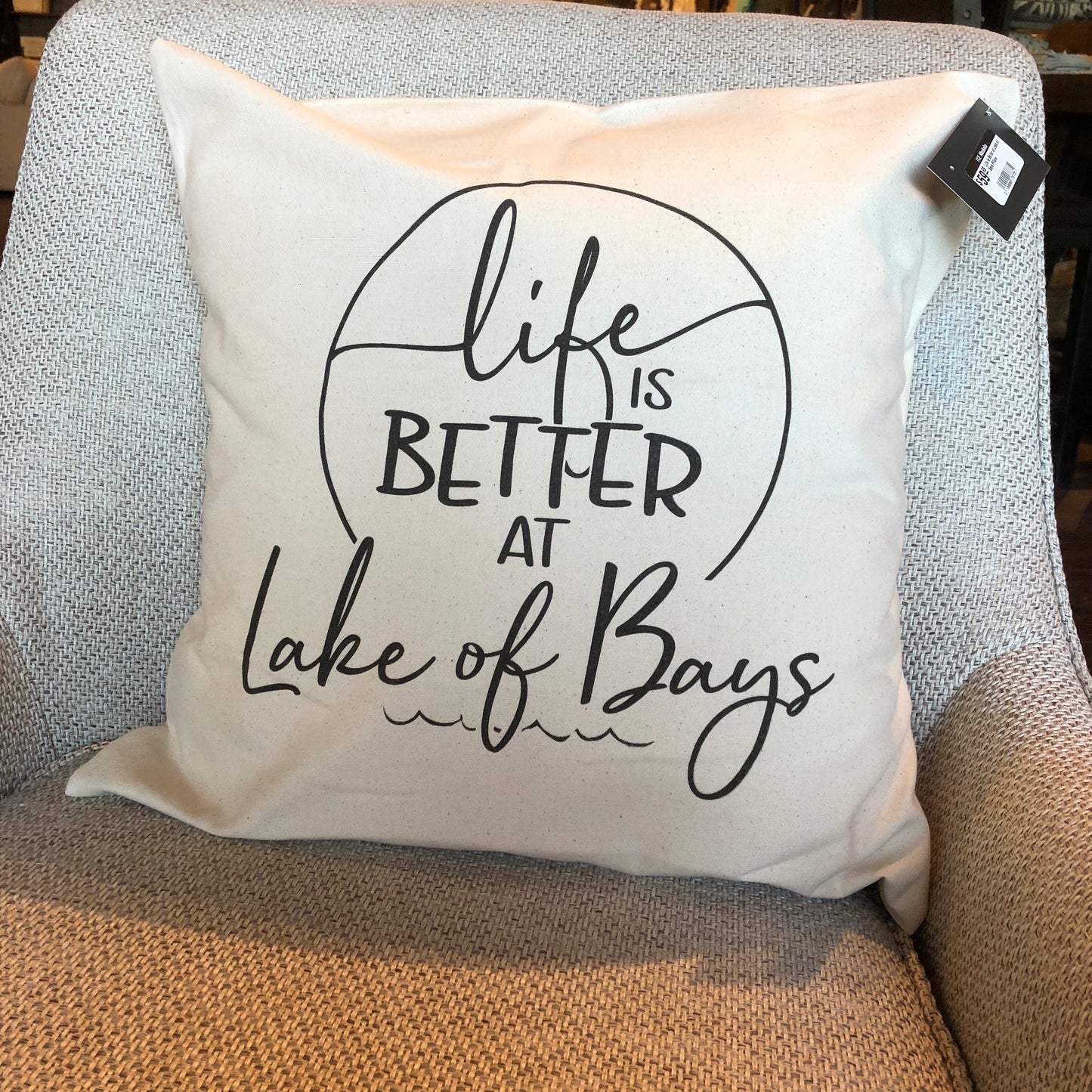 Life is Better at the Lake Pillow