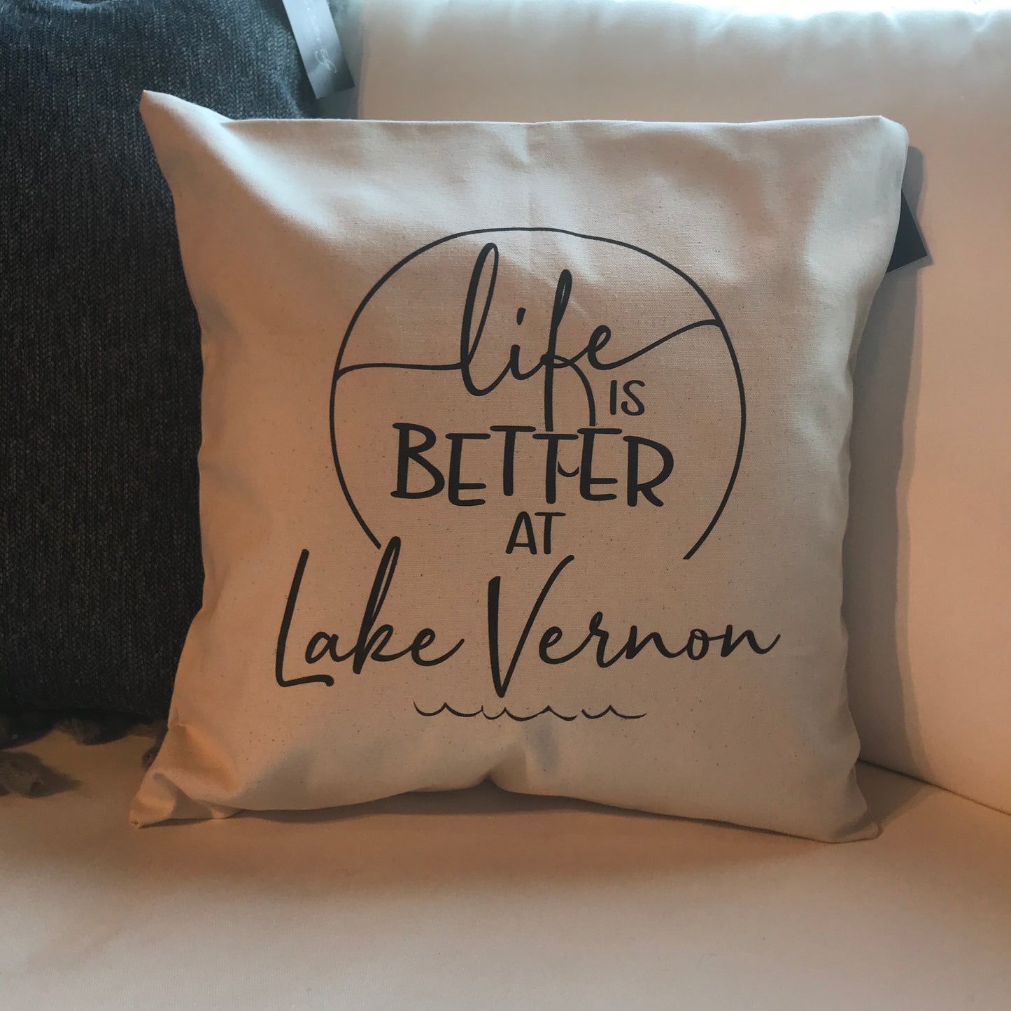 Life is Better at the Lake Pillow