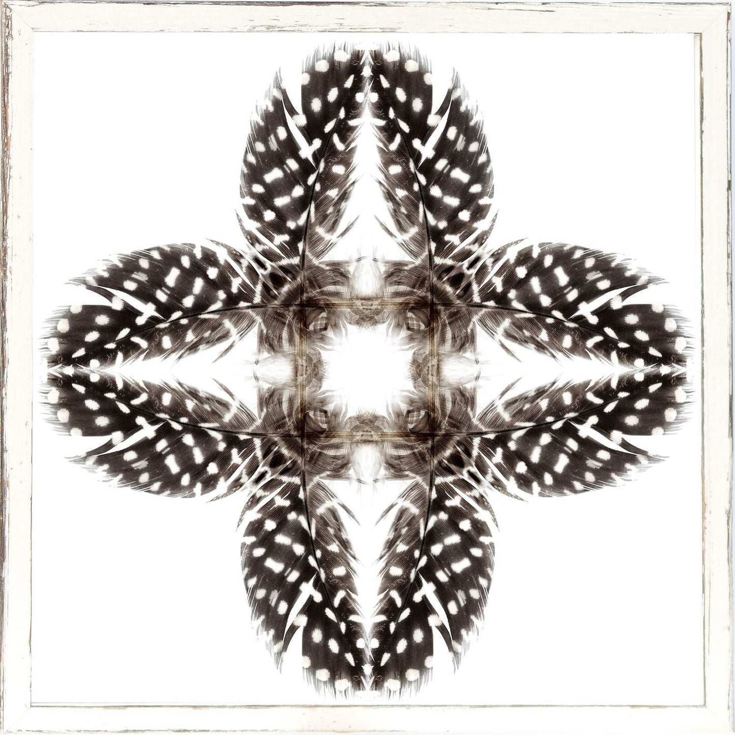 Feather Mandala I 17" x 17"