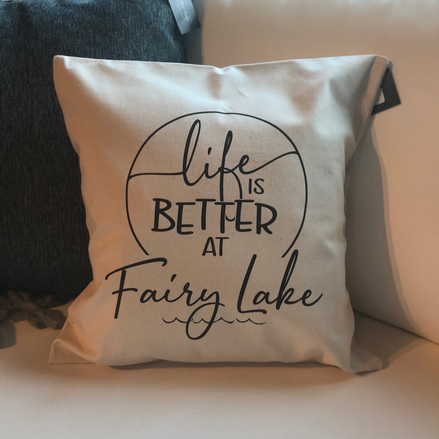 Life is Better at the Lake Pillow