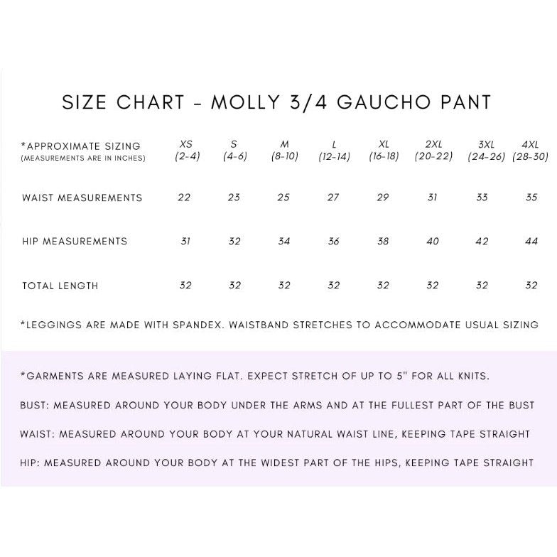 Molly Gaucho 3/4 Pant
