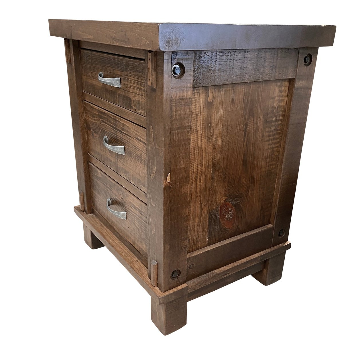 Timber 3 Drawer Nightstand