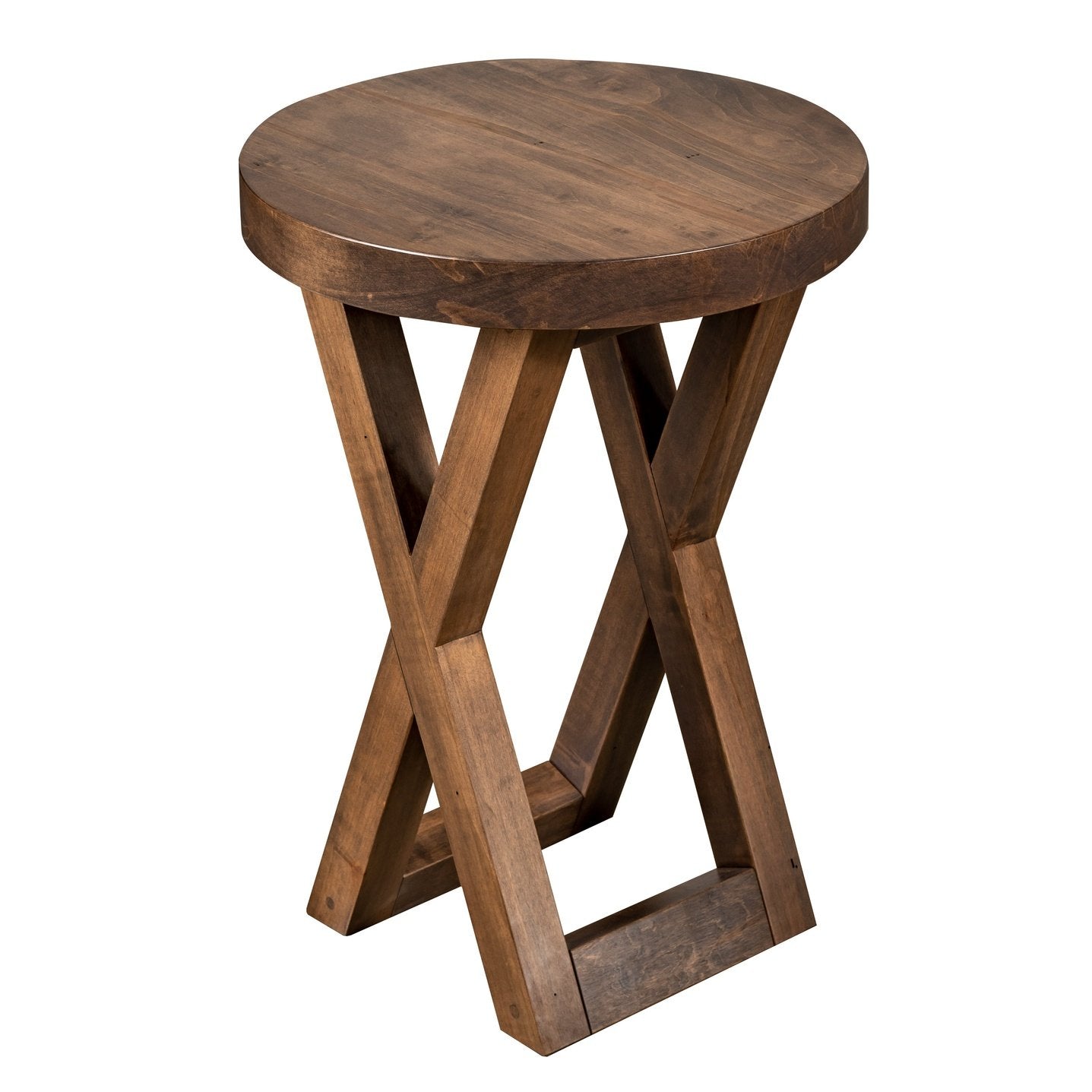 Round X Base End Table