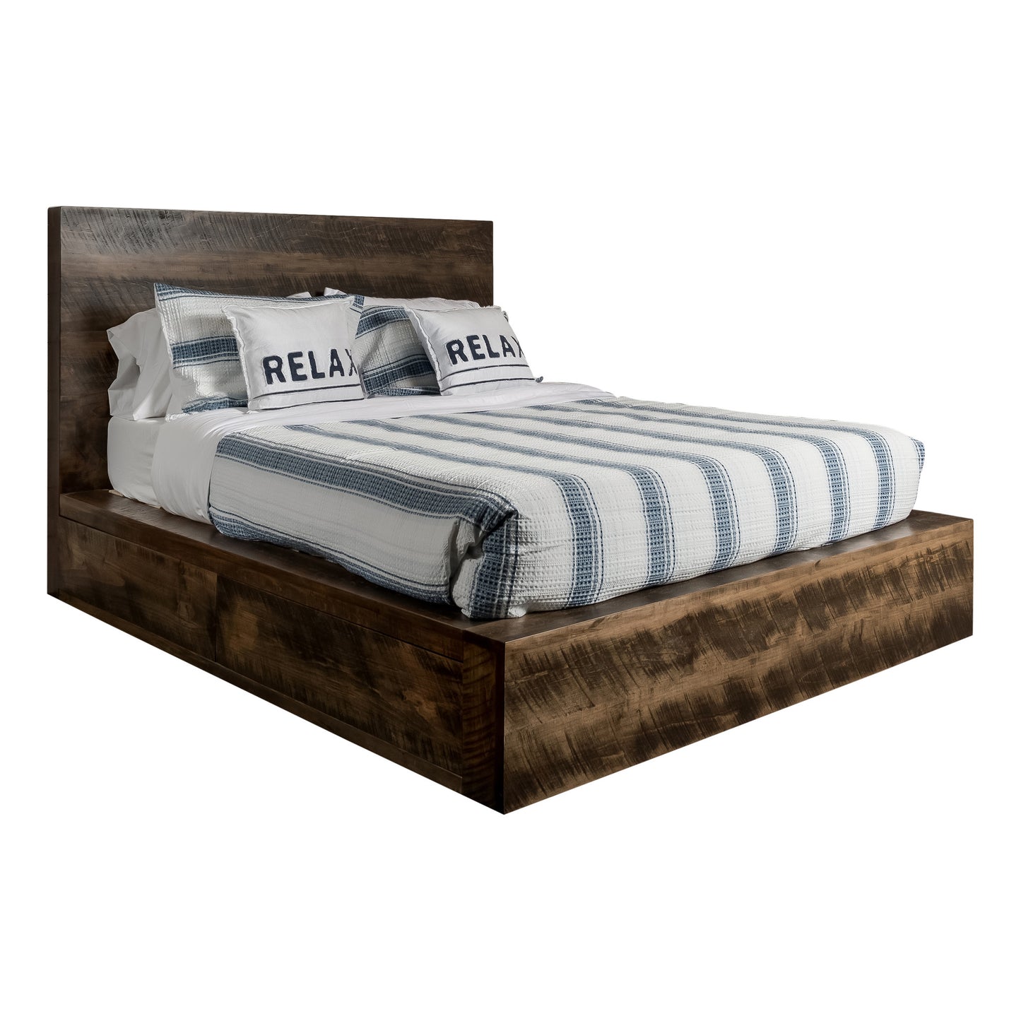 Adirondack Bed With 2 Drawer Each Side