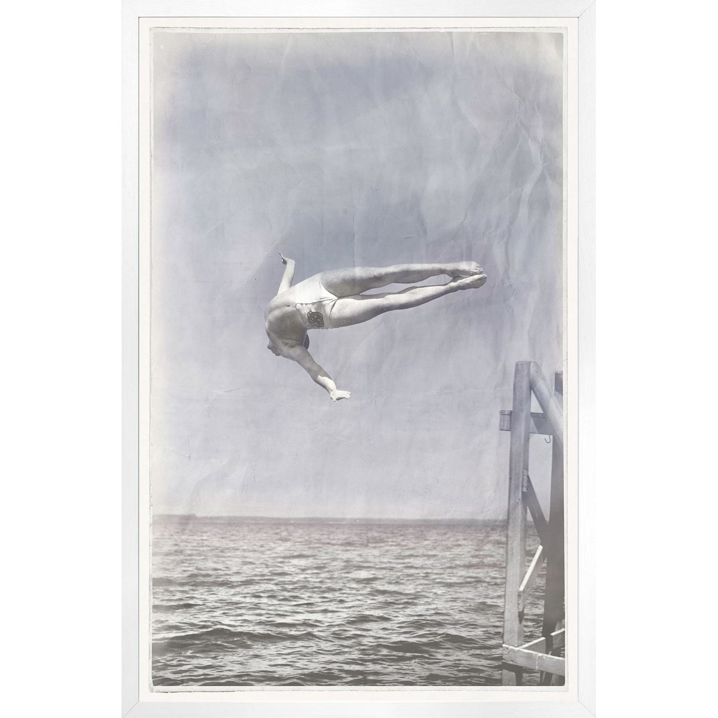 Indigo Stained Mid Dive-Large