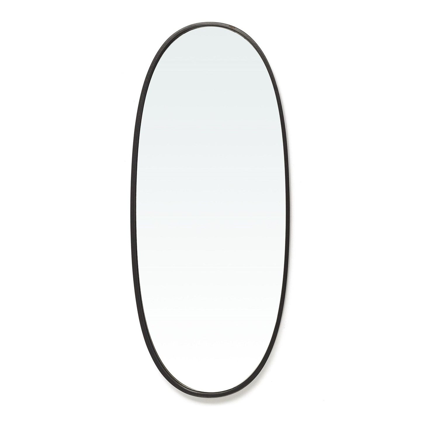 Borba Black Oval Mirror Small