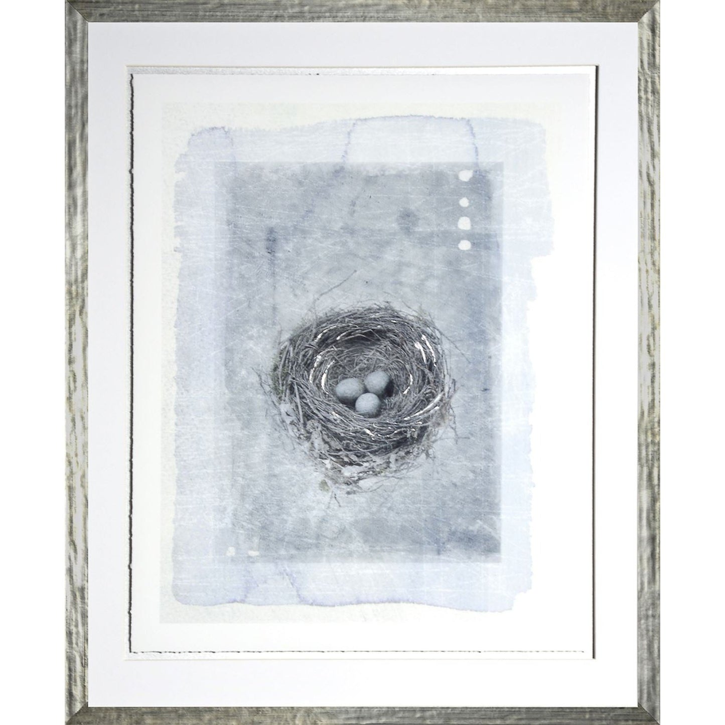 Nest in Blue II White Frame