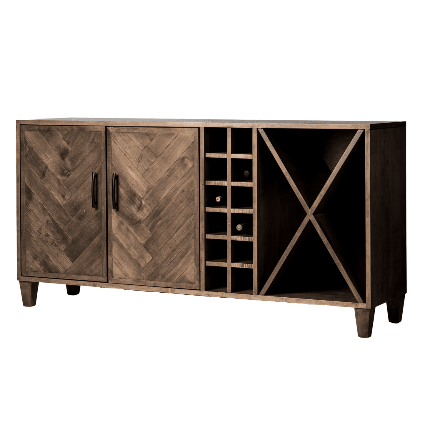 Herringbone Wine Cabinet