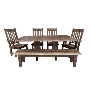 Live Edge Double Pedestal 72" Dining Table