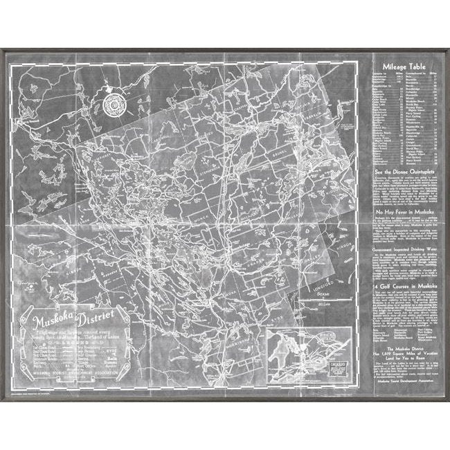 Muskoka District Map-Grey