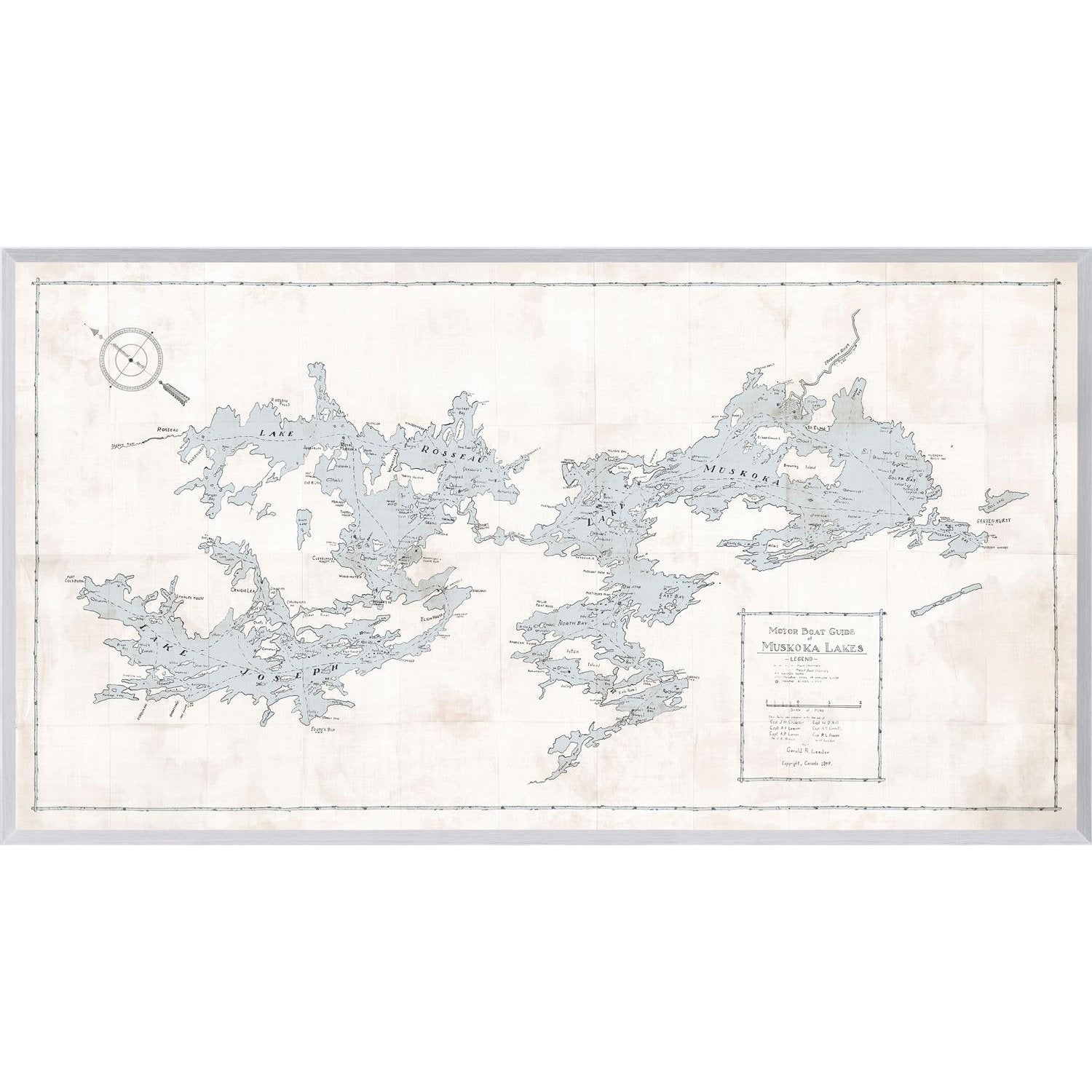 Map - Motorboat Guide of Muskoka Lakes