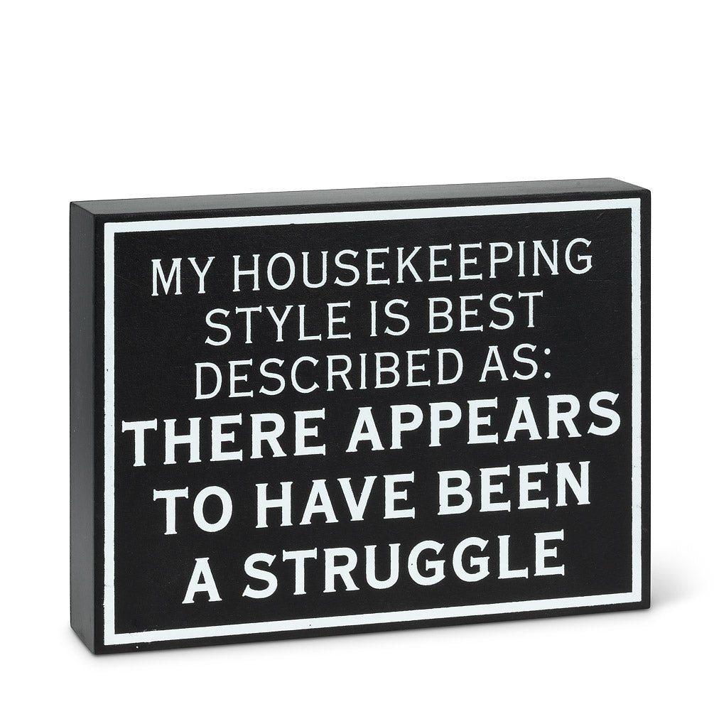 My Housekeeping Style Block