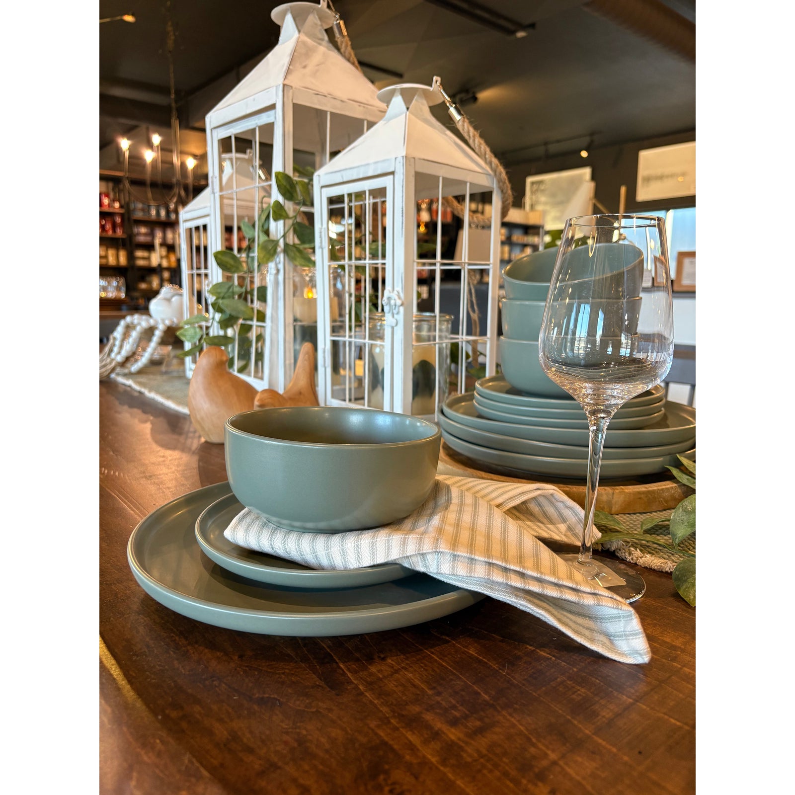 Mirage 12pc. Dinnerware Set - Olive