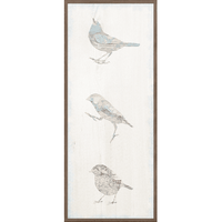 Vintage Map Bird Panel II