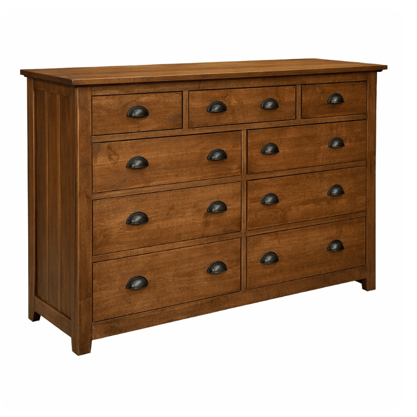 Bernard Lake 9 Drawer Dresser