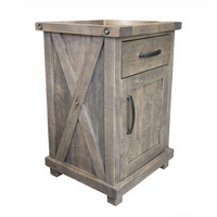 Georgian 1 Drawer and Door Nightstand