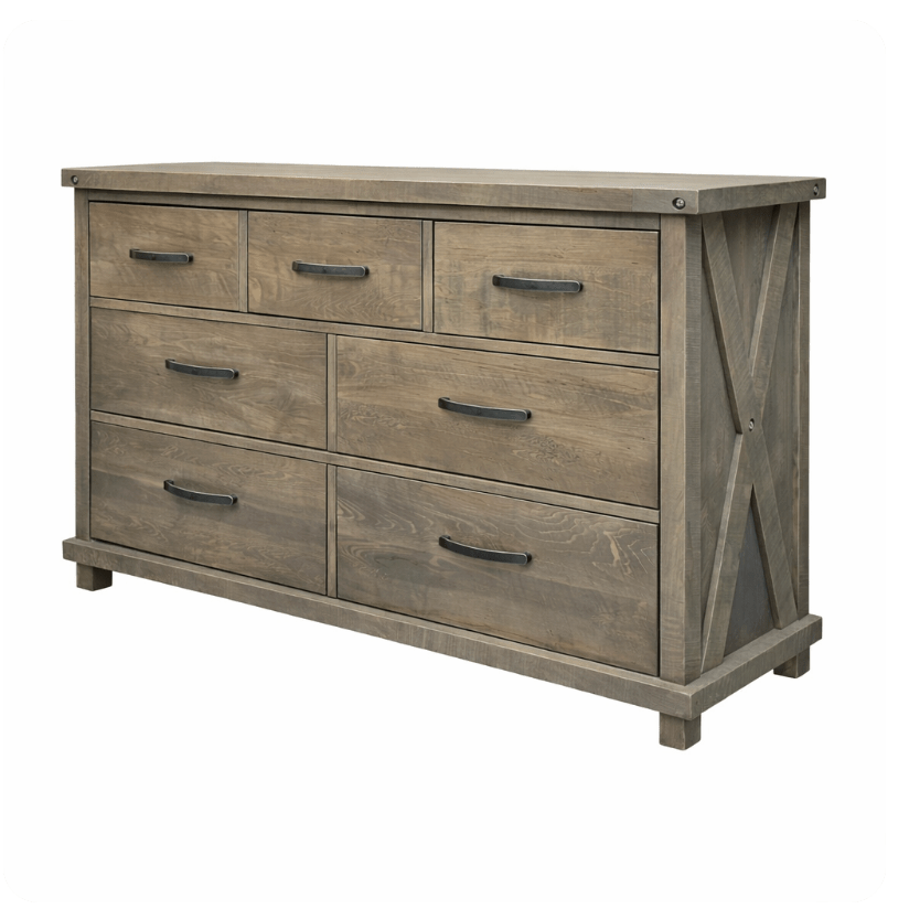 Georgian 7 Drawer Dresser