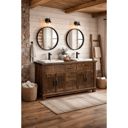Timber Vanity 61.5"(Cabinet Only)