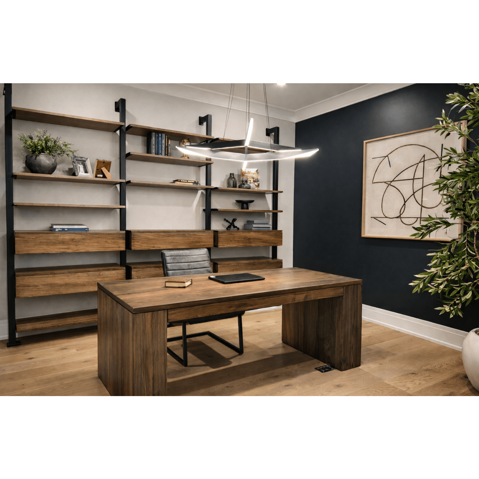 Griffon Lodge Wall Shelf w/Drawers