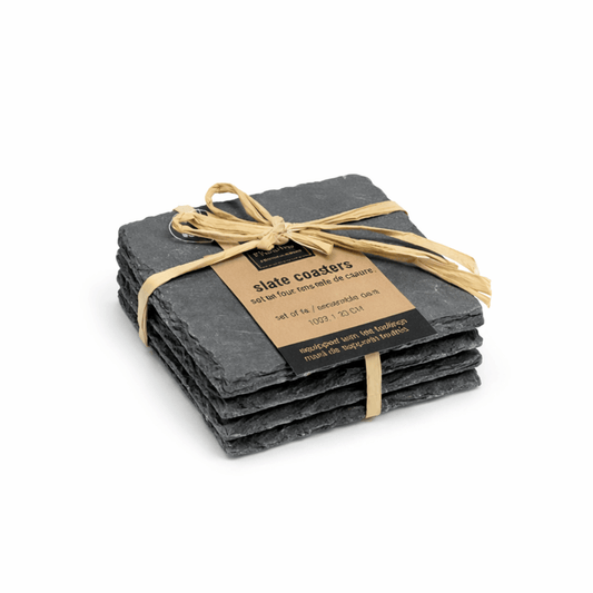 Slate Square Coasters Set of 4