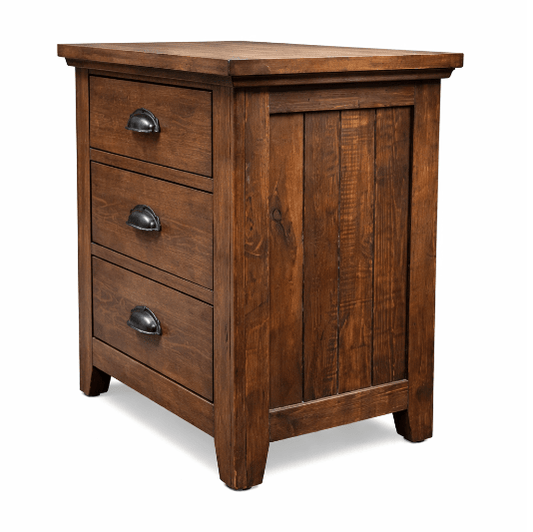 Bernard Lake 3 Drawer Nightstand