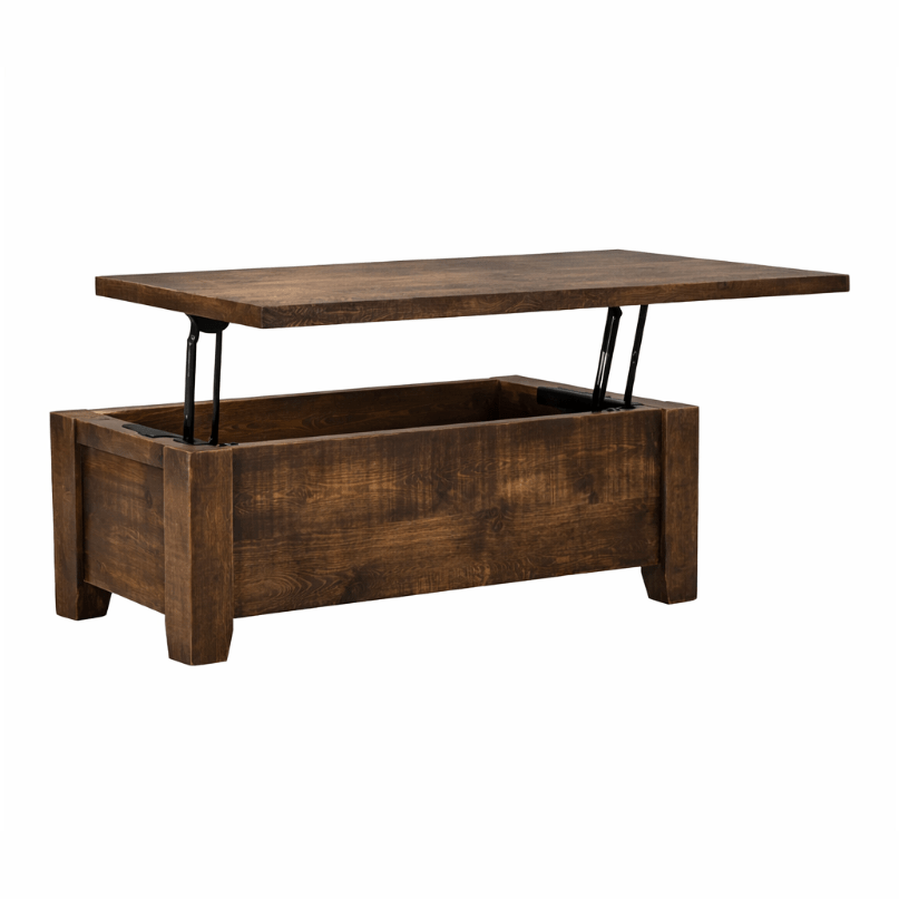 Dakota Straight Edge Pop Up Coffee Table