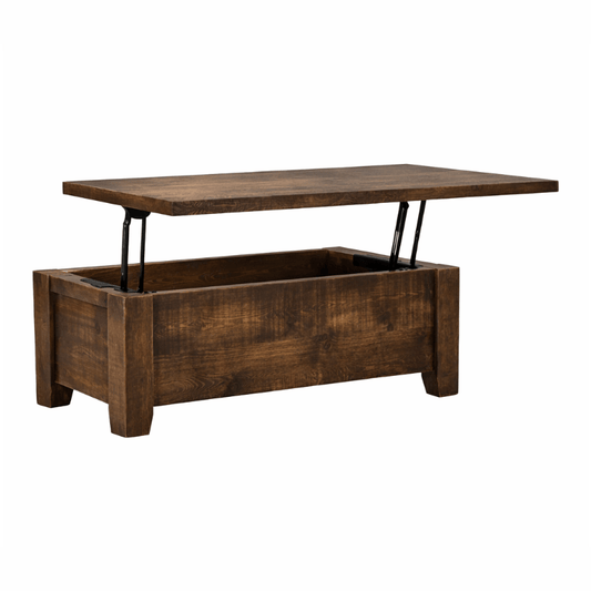 Dakota Straight Edge Pop Up Coffee Table