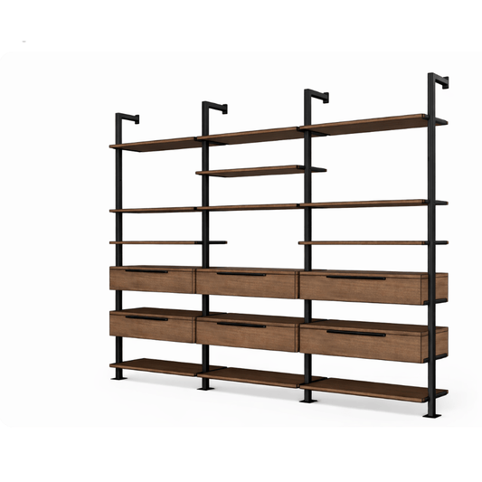 Griffon Lodge Wall Shelf w/Drawers