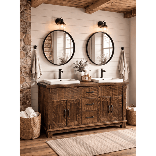 Timber Vanity 61.5"(Cabinet Only)