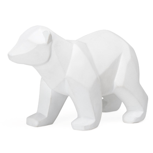 Carved Angle Polar Bear Small