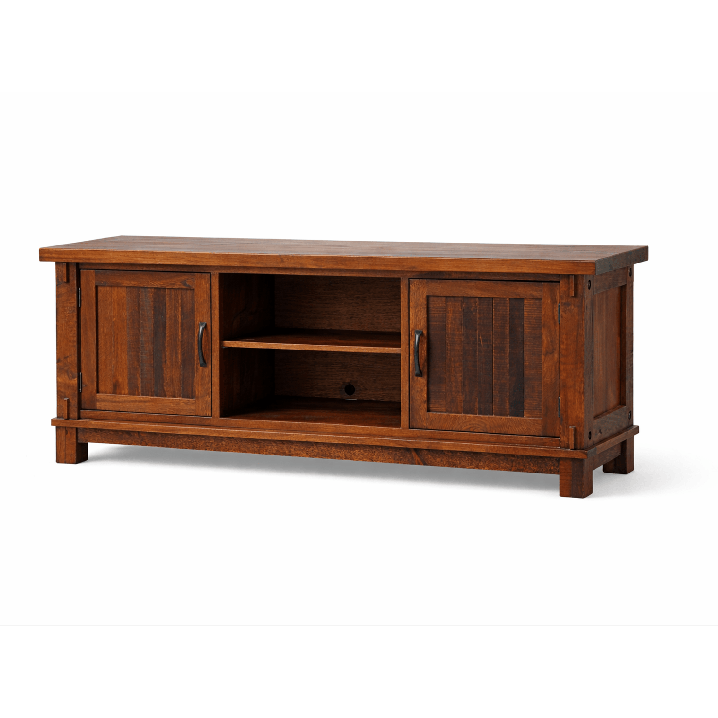 Timber Media Console With 2 Doors