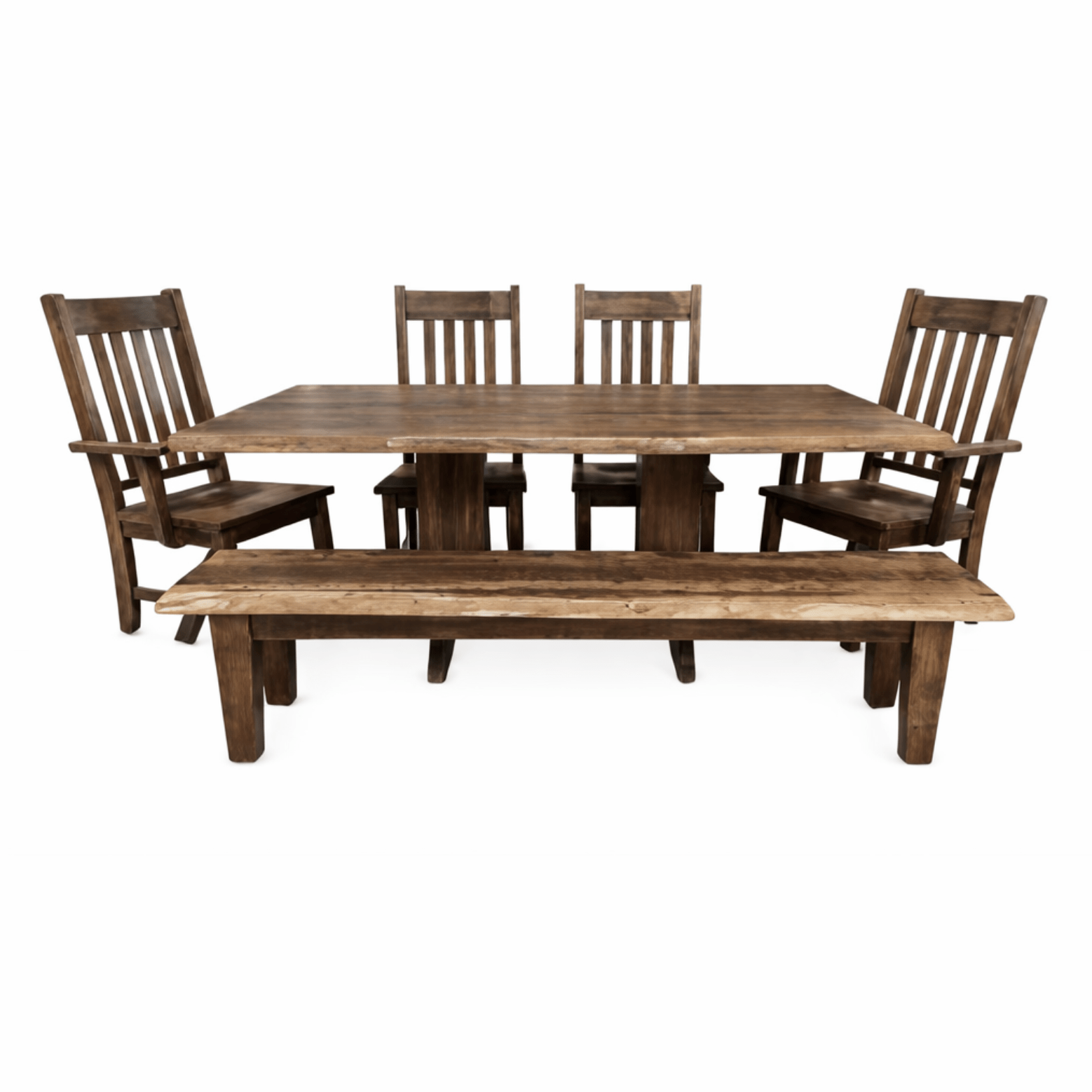 Live Edge Double Pedestal Dining Table