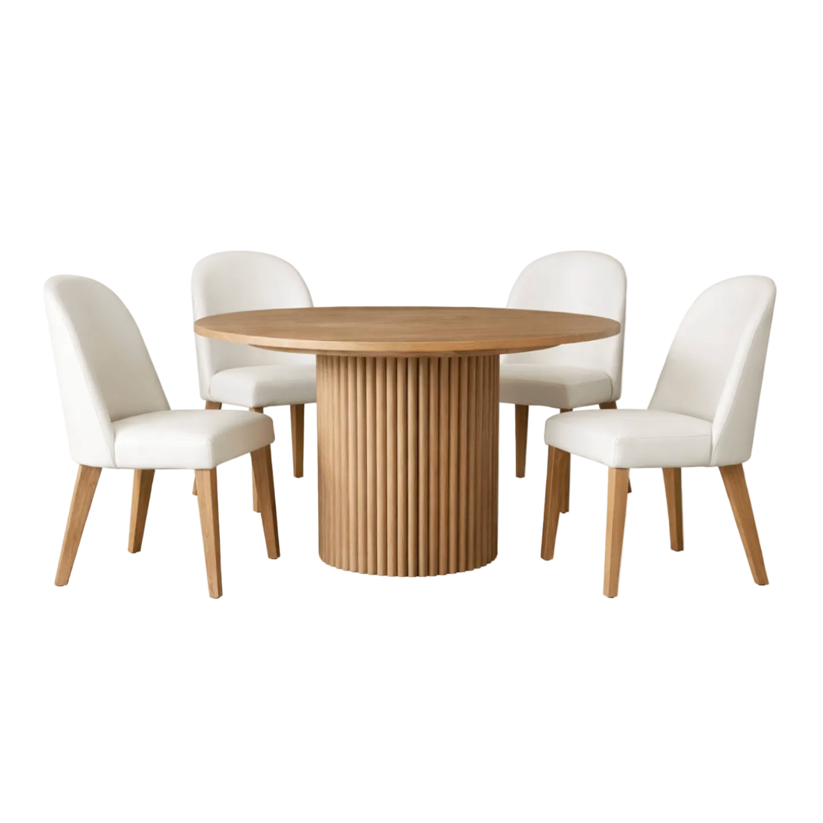 Banting Dining Table and 5 Manny Chairs