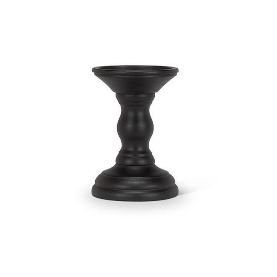 Turned Pillar Holder - Xs. Blk.