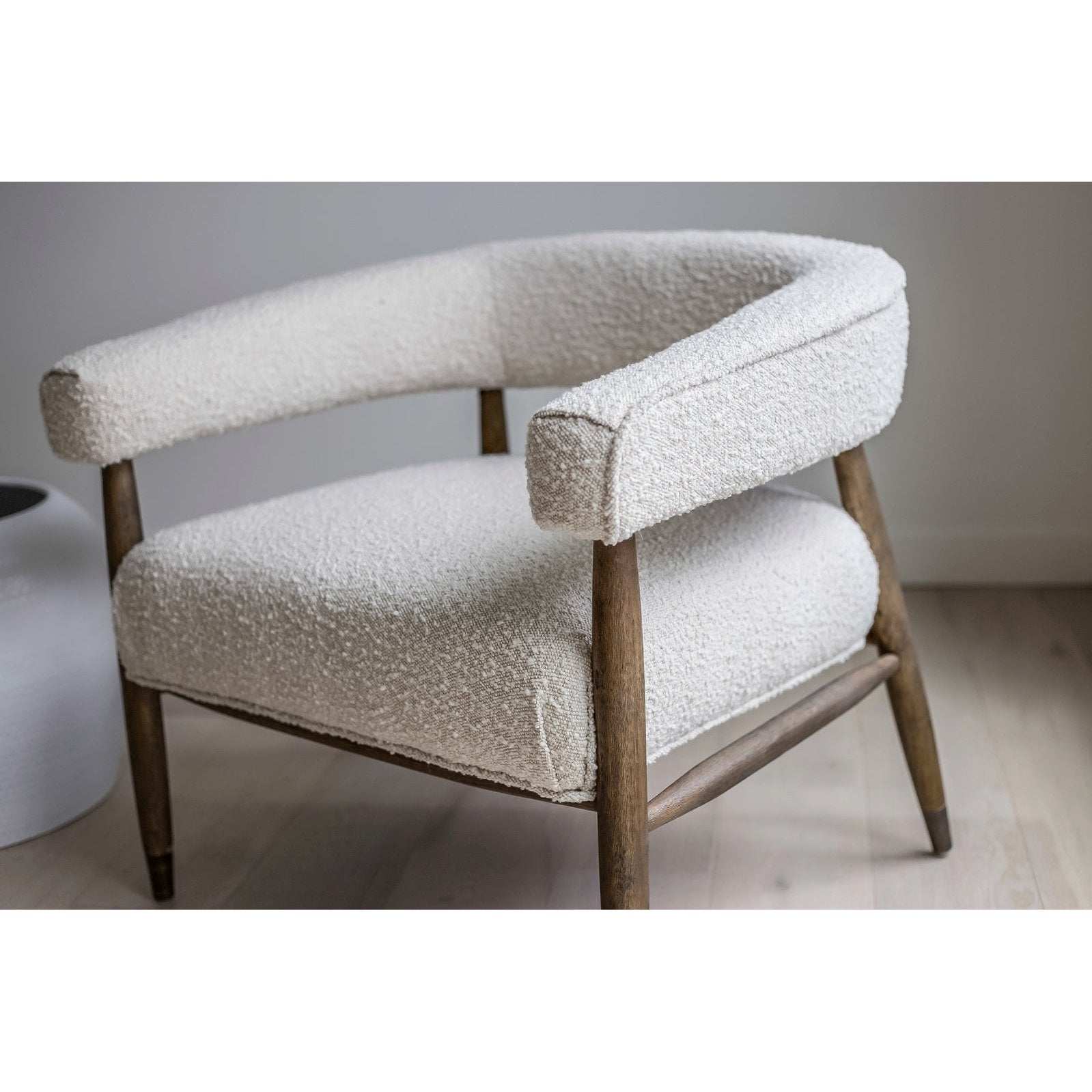 Everest Cream Boucle Chair