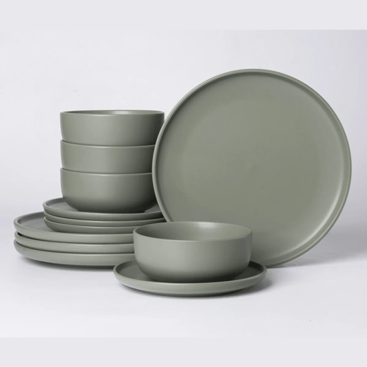 Mirage 12pc. Dinnerware Set - Olive