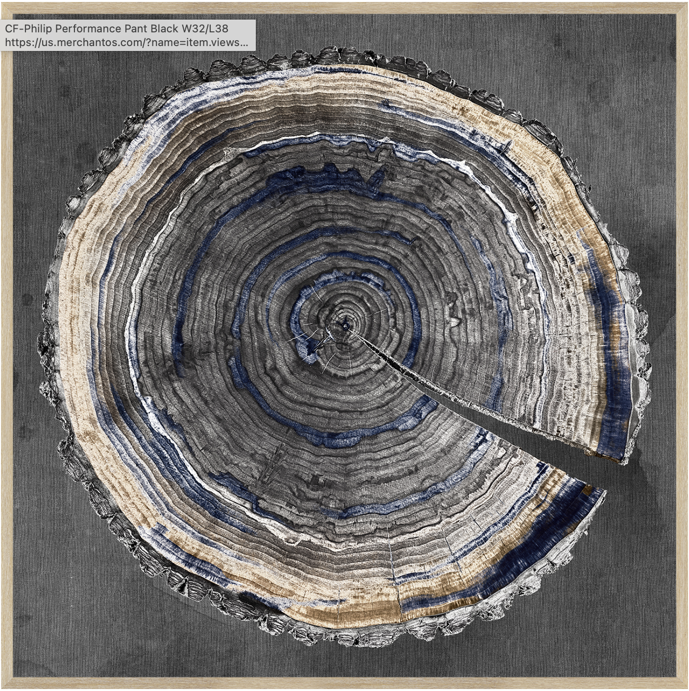 Slice Of Indigo  I (C682)-S