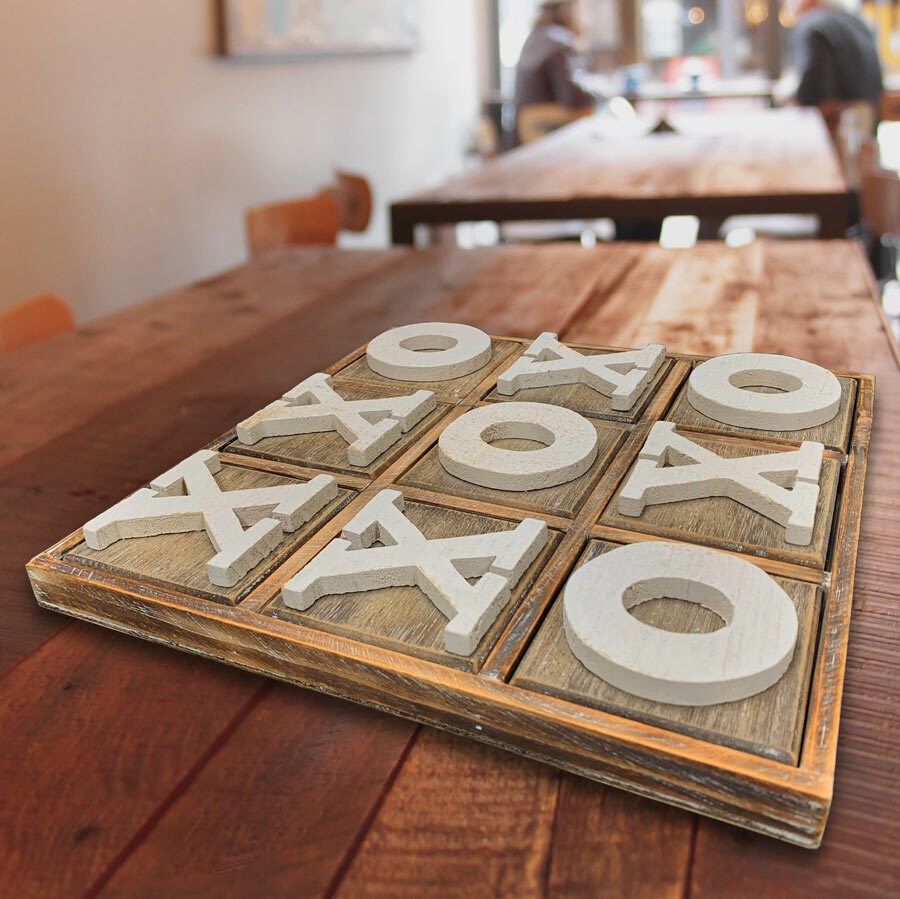 Tic Tac Toe Natural/White
