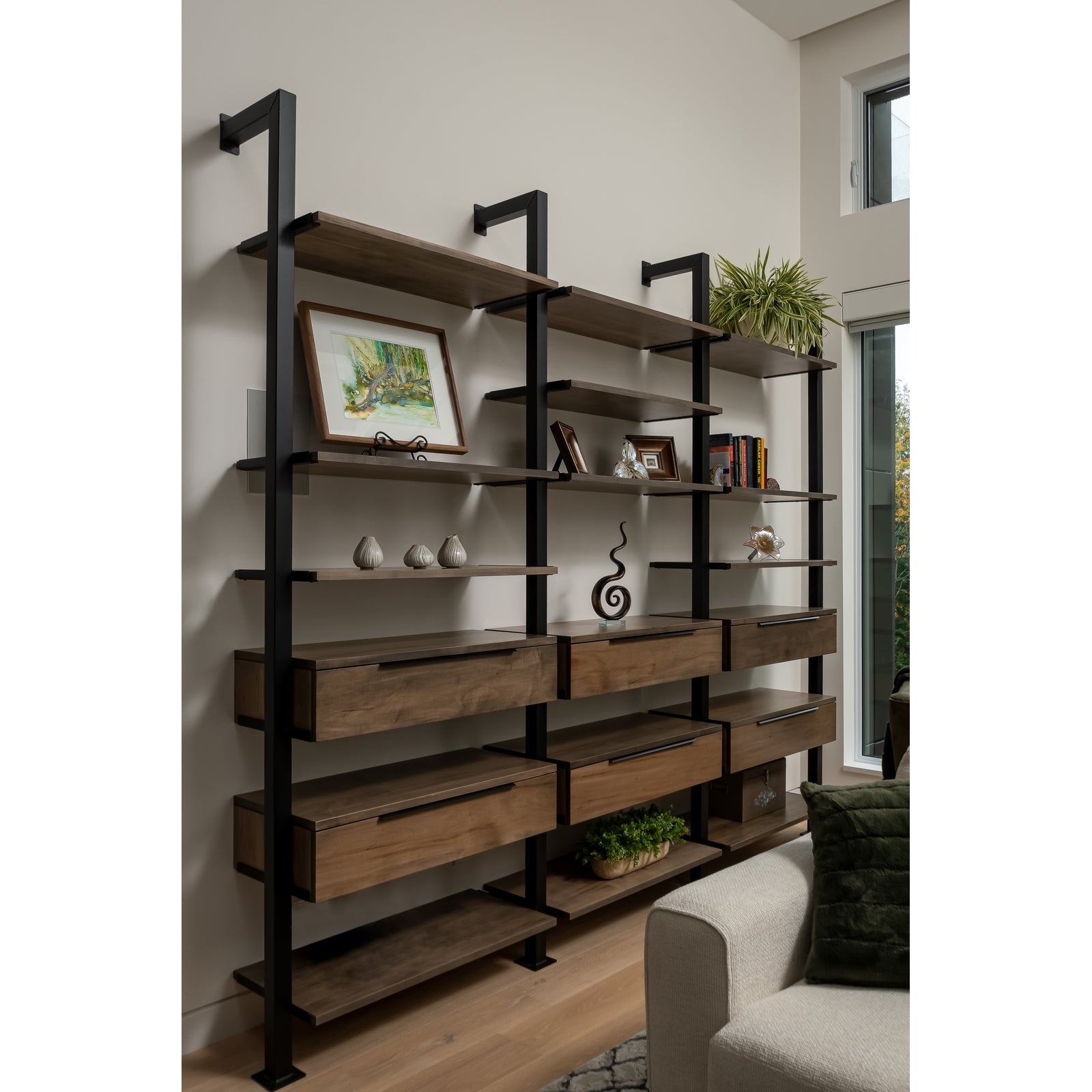 Griffon Lodge Wall Shelf w/Drawers