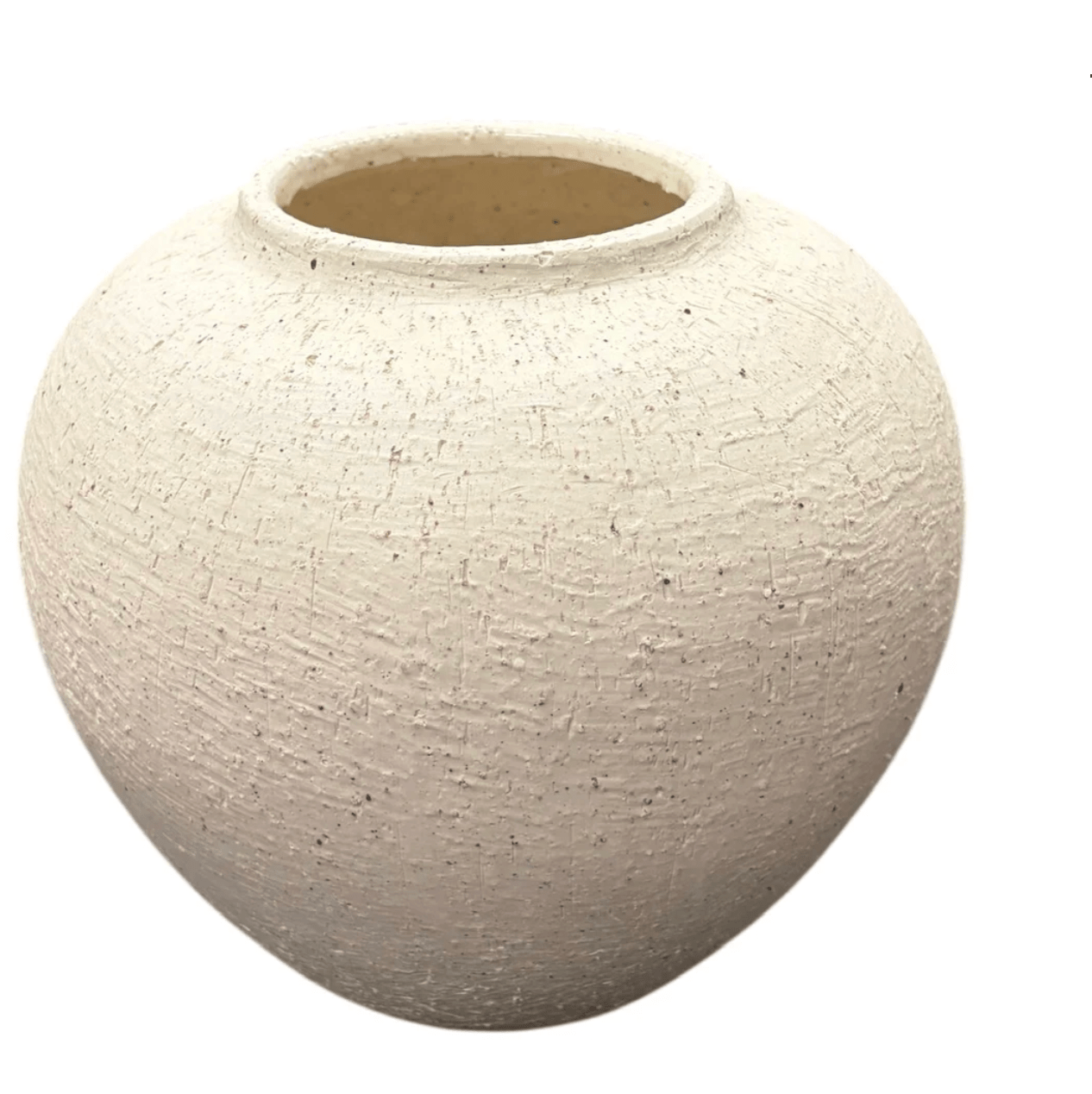 White 8" Ceramic Vase
